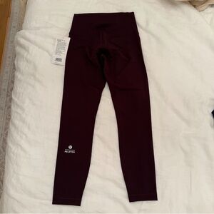 Lululemon x Peloton Wunder Train High-Ride Tight 25” Burgundy
